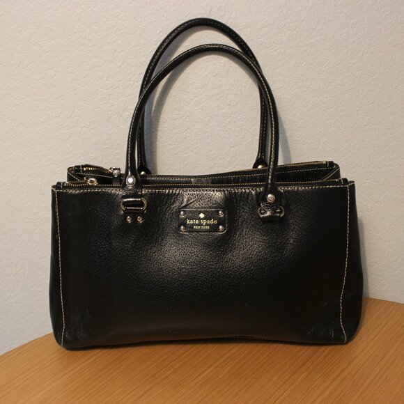 Kate Spade New York Leather Top Handle Bag - Picture 1 of 10